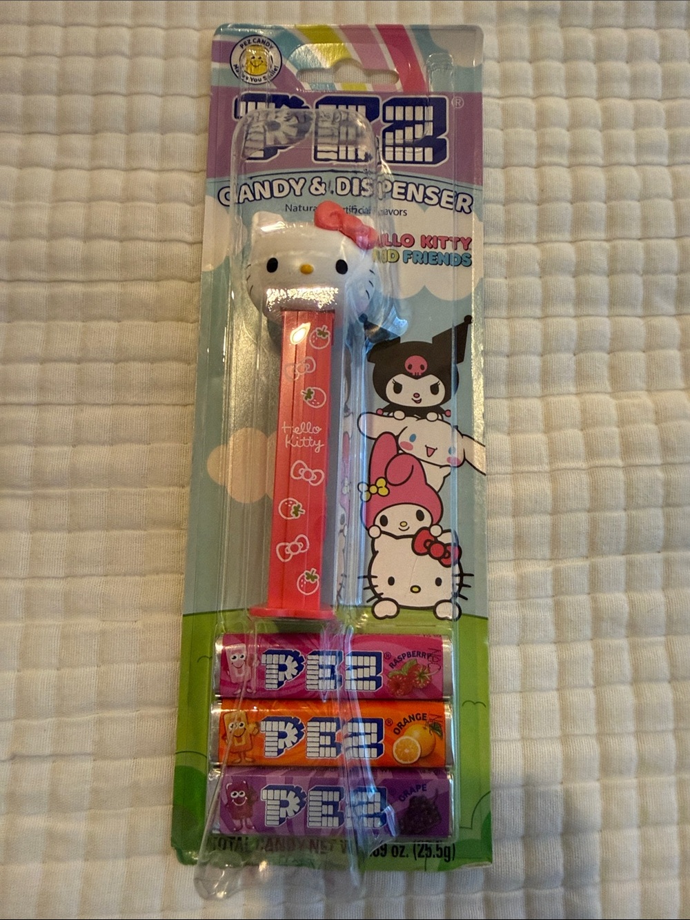 Hello Kitty Pink PEZ Candy Dispenser with Character Refills